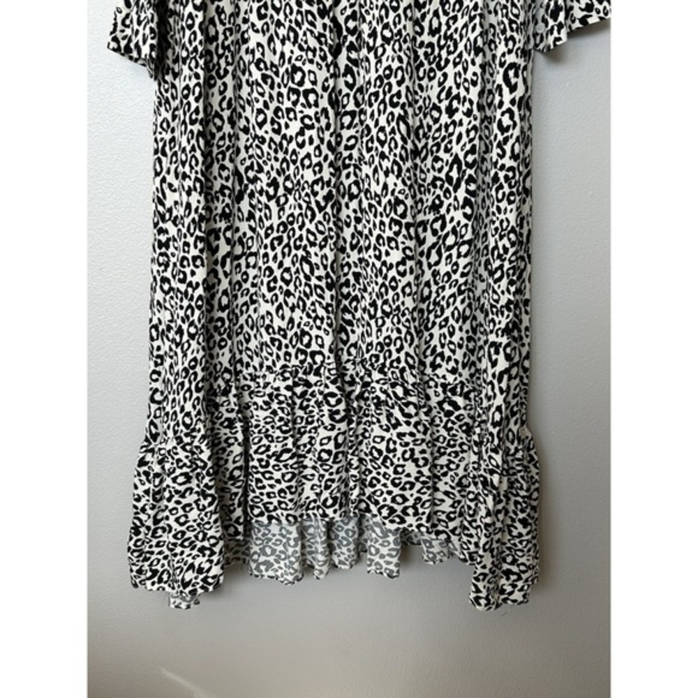 Anthropologie Mare Mare White LYNDA Leopard Print Maxi Dress Medium - Picture 5 of 11